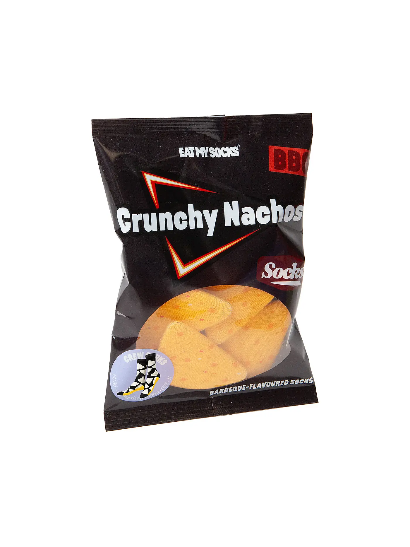 EAT MY SOCKS | Socken 36-45 CRUNCHY NACHOS schwarzweiss | 